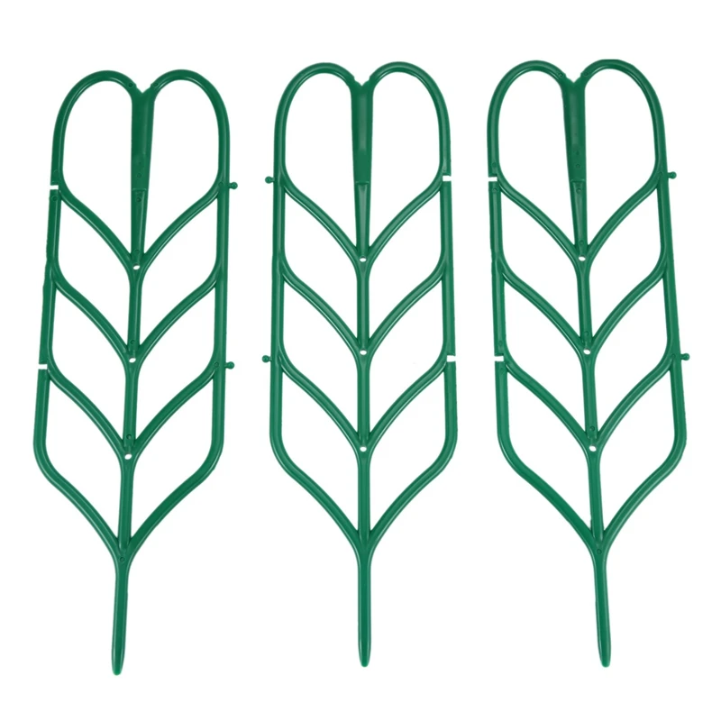 

3Pcs Mini DIY Leaf Shape Garden Trellis Plants Lattice Pots Supports For Climbing Plants Potted Vines Ivy Cucumbers