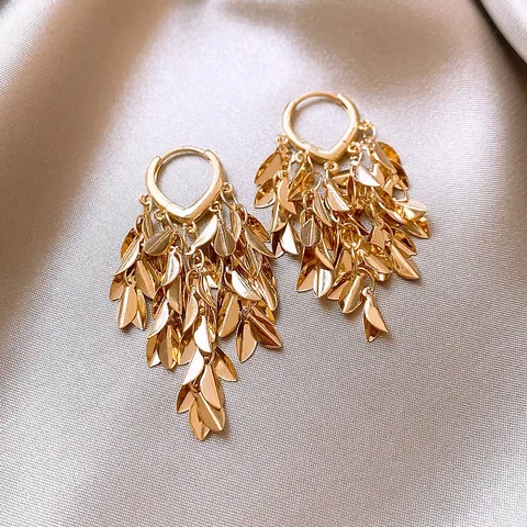 Золотые серьги Three Branches