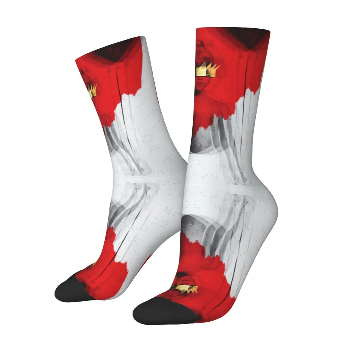 Веселые Забавные музыкальные мужские носки в стиле ретро Harajuku R-Rihannas уличный