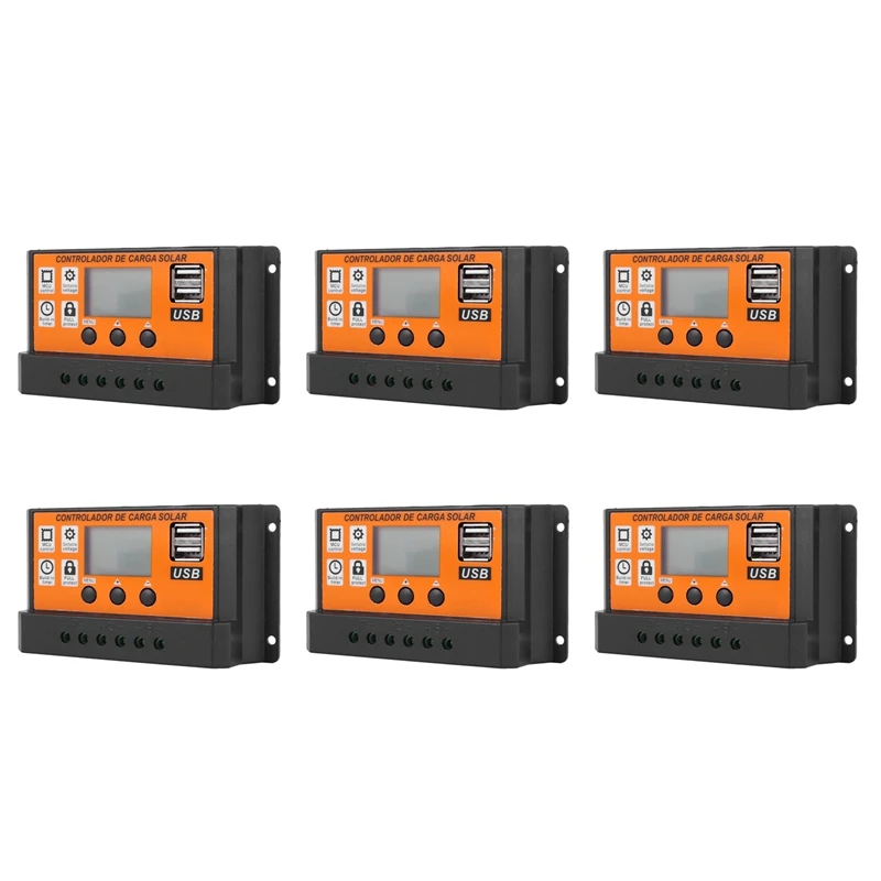 

6X 100A MPPT Solar Panel Regulator Charge Controller Auto Focus Tracking 12V/24V