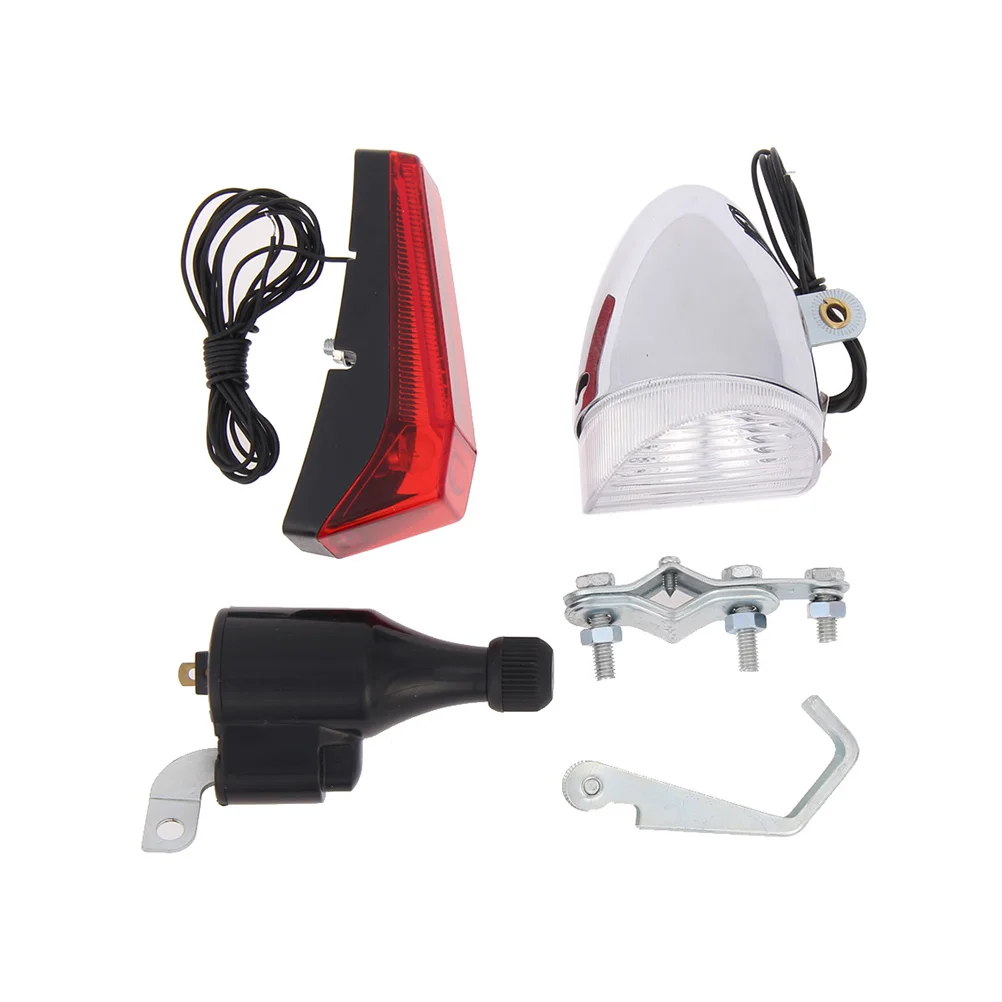 

Lights Generator Friction Dynamo Bike Headlight Rear Sets Acessories