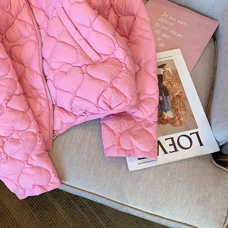 Женская короткая куртка на молнии с длинным рукавом и хлопковой подкладкой