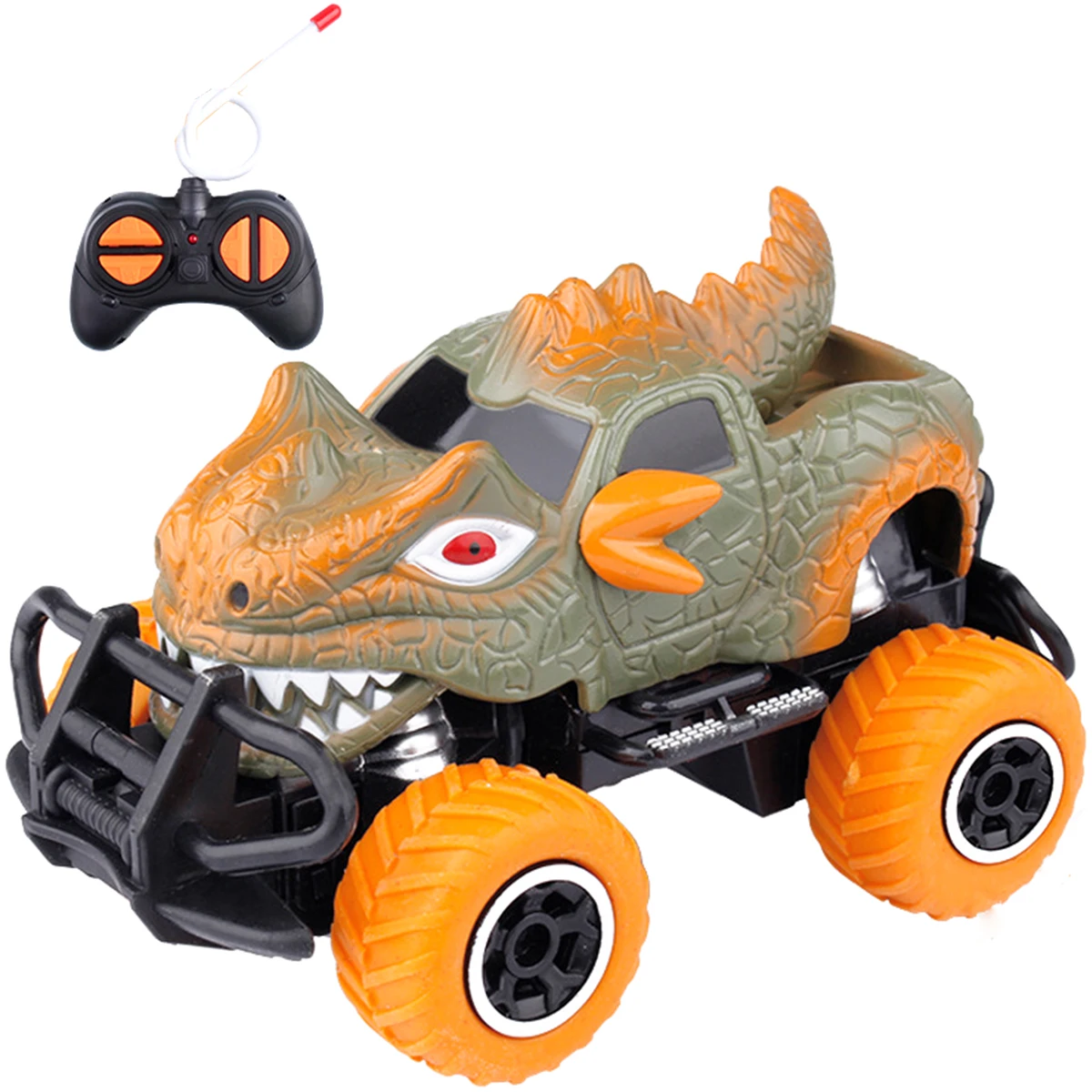 

RC Car Dinosaur Toys 1:43 Scale 4-Channel Mini Dinosaur Model Remote Control Car Toy Kids Gifts Off Road Vehicle RC Race Trucks