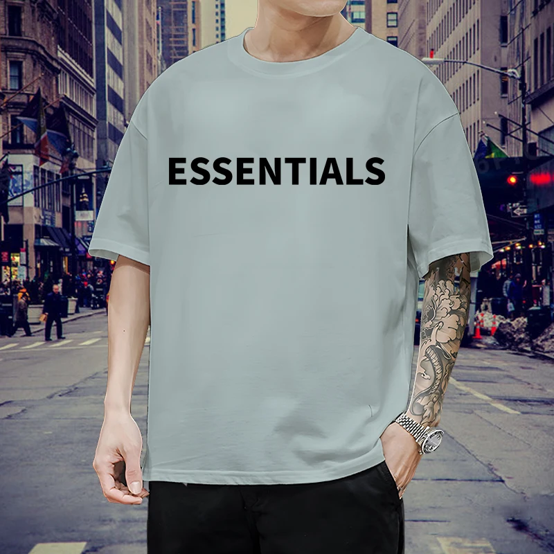 

Hot Sale Men's Cotton T-Shirt Summer Short Sleeve Top Letter Graphic 3d Oversized T-shirt Clothing Loose T Shirt For Men