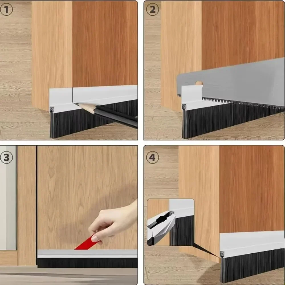 НОВЫЙ жесткий дверной стопор из ПВХ уплотнитель ограничитель сквозняков с