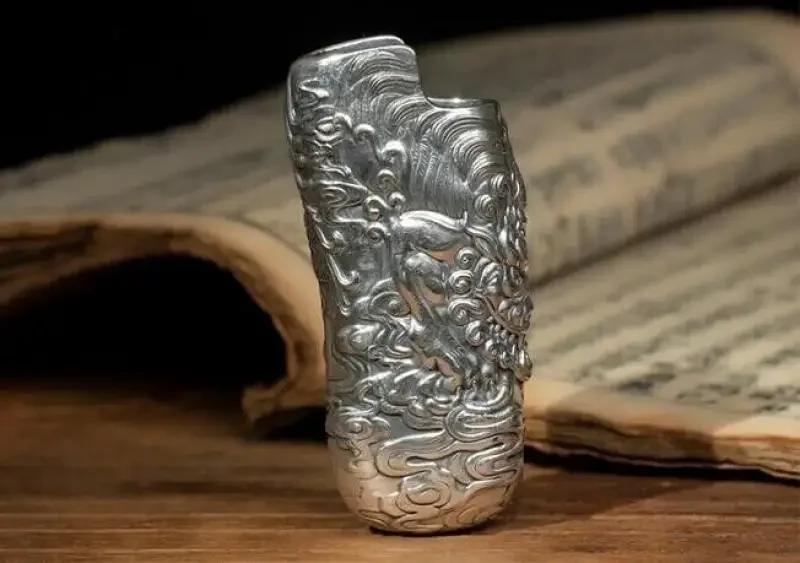 1 шт. новый серебряный чехол для зажигалки S999 подходит Bic J5 ретро подарок