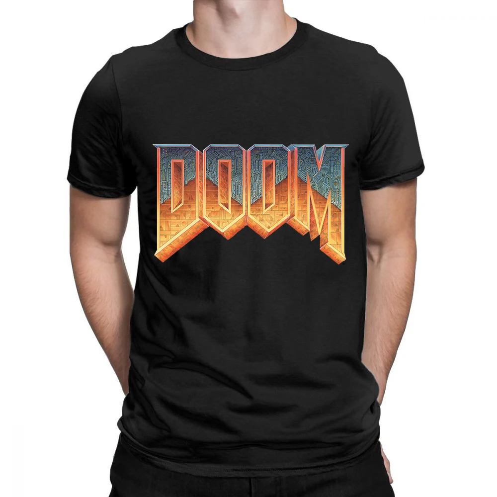 

Мужская футболка с графическим принтом, футболка с надписью Doom Cum