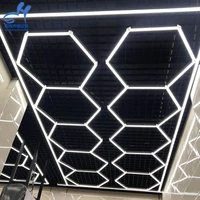 car detailing shop ceiling hexagon led light lamp honeycomb shape light