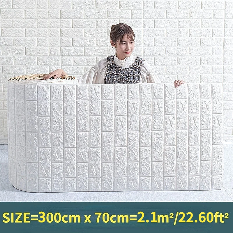 

Настенные 3d-наклейки в рулонах, самоклеящиеся водонепроницаемые обои с рисунком кирпича, для украшения стен дома, детской, спальни, кухни, 10 м