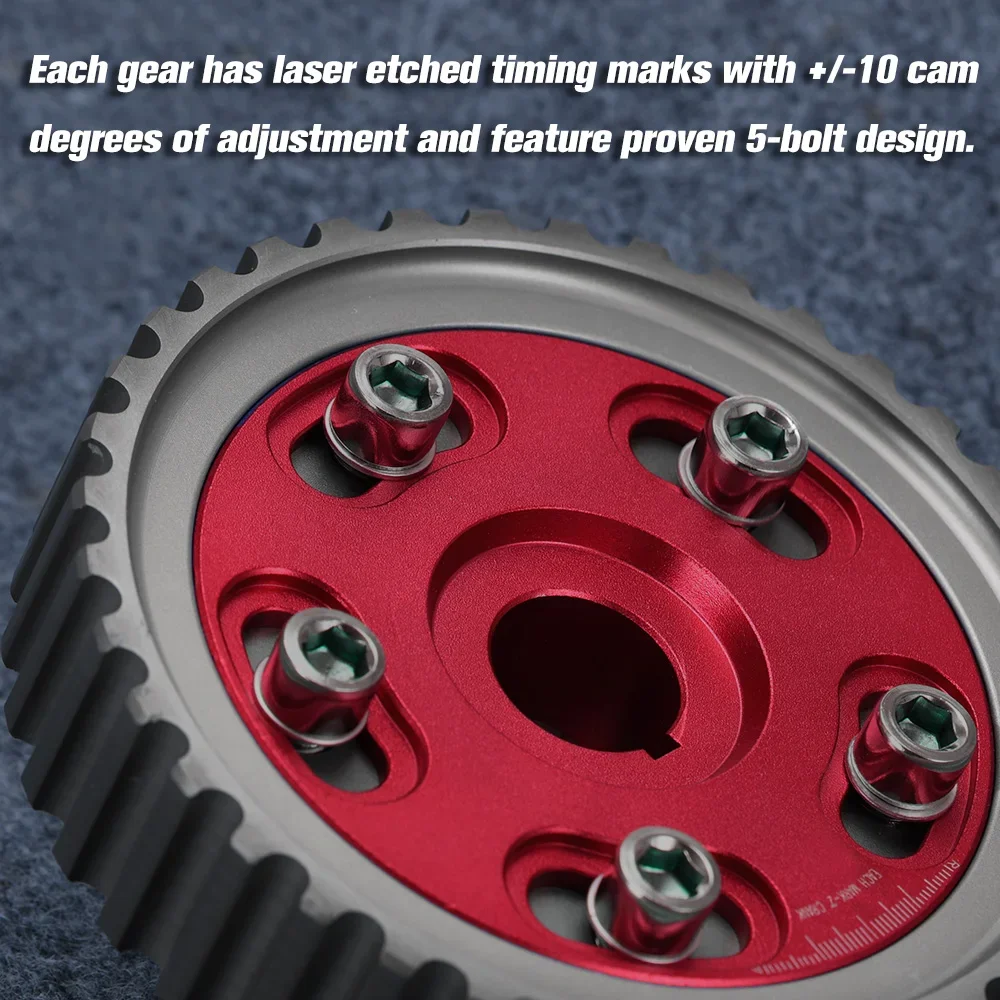Регулируемая кулачковая шестерня из сплава зубчатая для HONDA SOHC D15/D16 D-SERIES