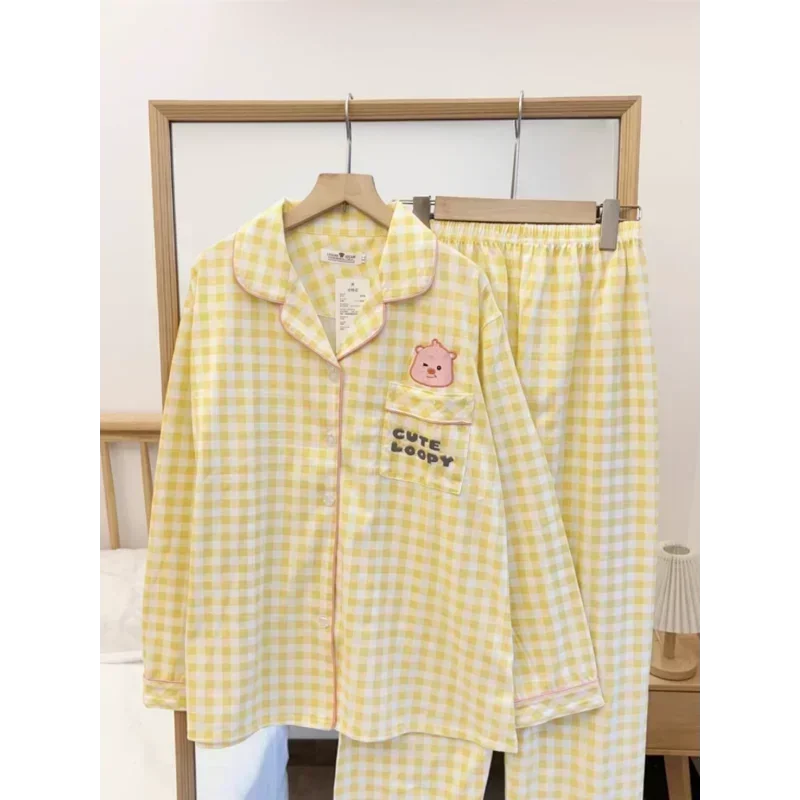 Рубиновая пижама с рисунком зимние брюки длинными рукавами комплект из двух