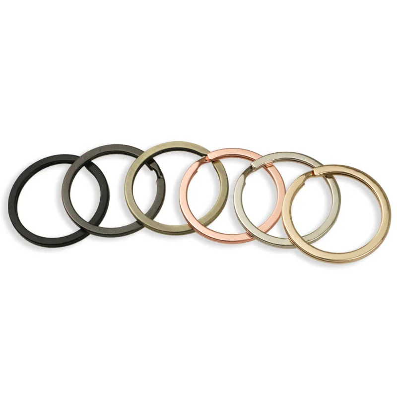 

Кольца для ключей с разрезом, круглые металлические и плоские разрезные кольца для ключей, для творчества, золотистые кольца для ключей из нержавеющей стали, 29 мм