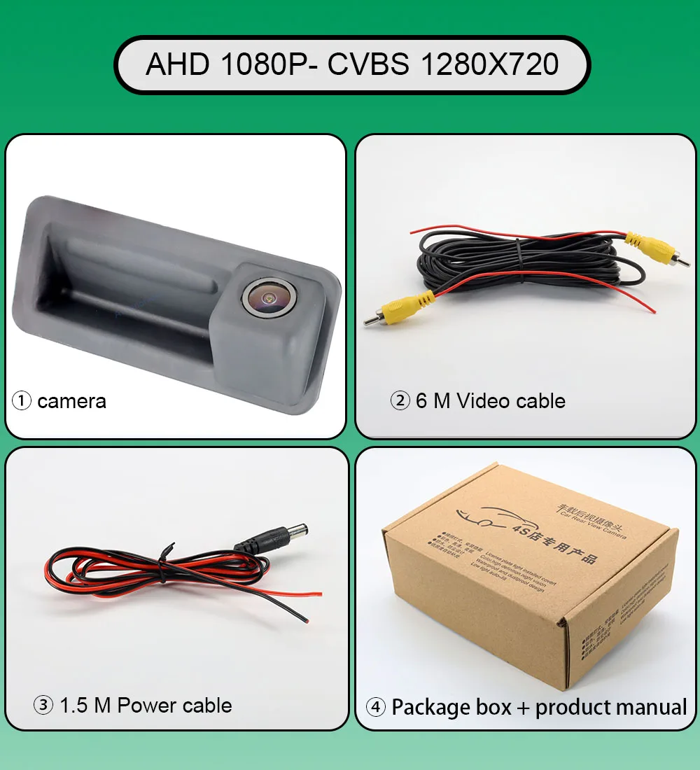 

Камера заднего вида для Ford Mondeo MK4 2007 2008 2009 2010 2011 2012 2013 AHD 2014 P 1080 °