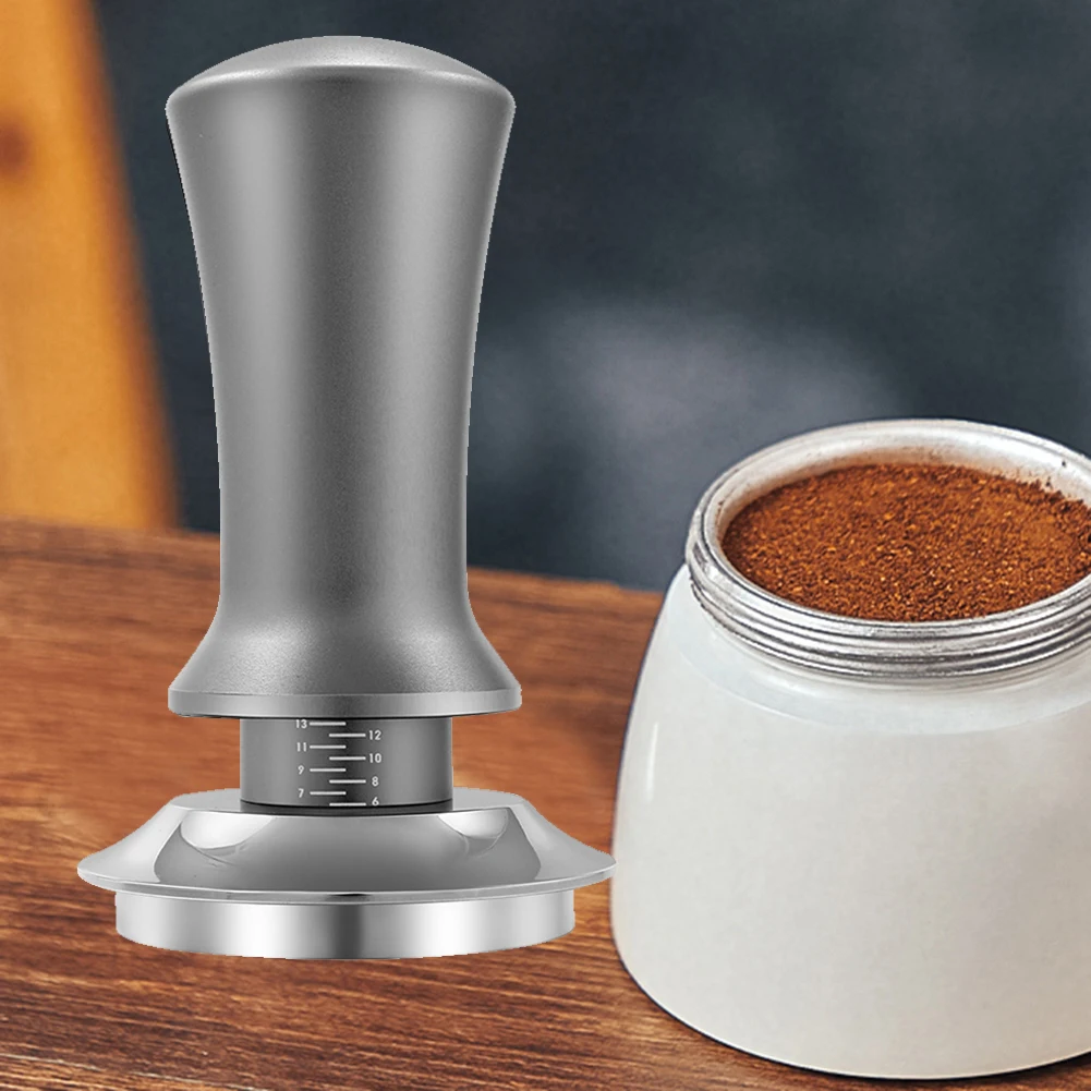 

51/53/58 мм удлиненный молоток для кофейного порошка из нержавеющей стали с выдвижной шкалой практичный для профессиональной бариста