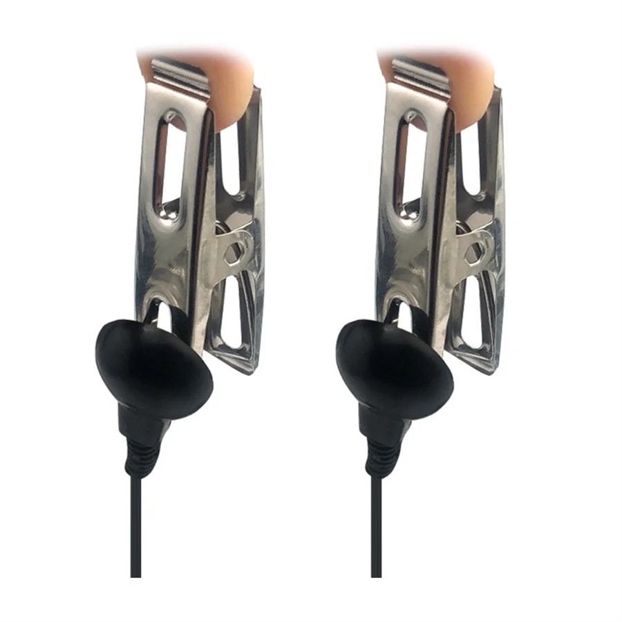 Электрический шок зажимы для сосков импульсный массажер всего тела мастурбация