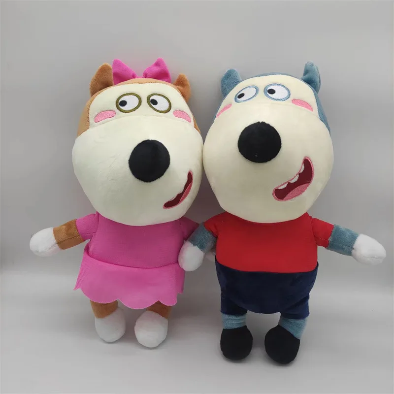 

30cm Anime Wolfoo Family Plush Toys Cartoon Plushie Lucy Soft Stuffed Dolls Toy For Children Kids Boys Girls Fans Gifts