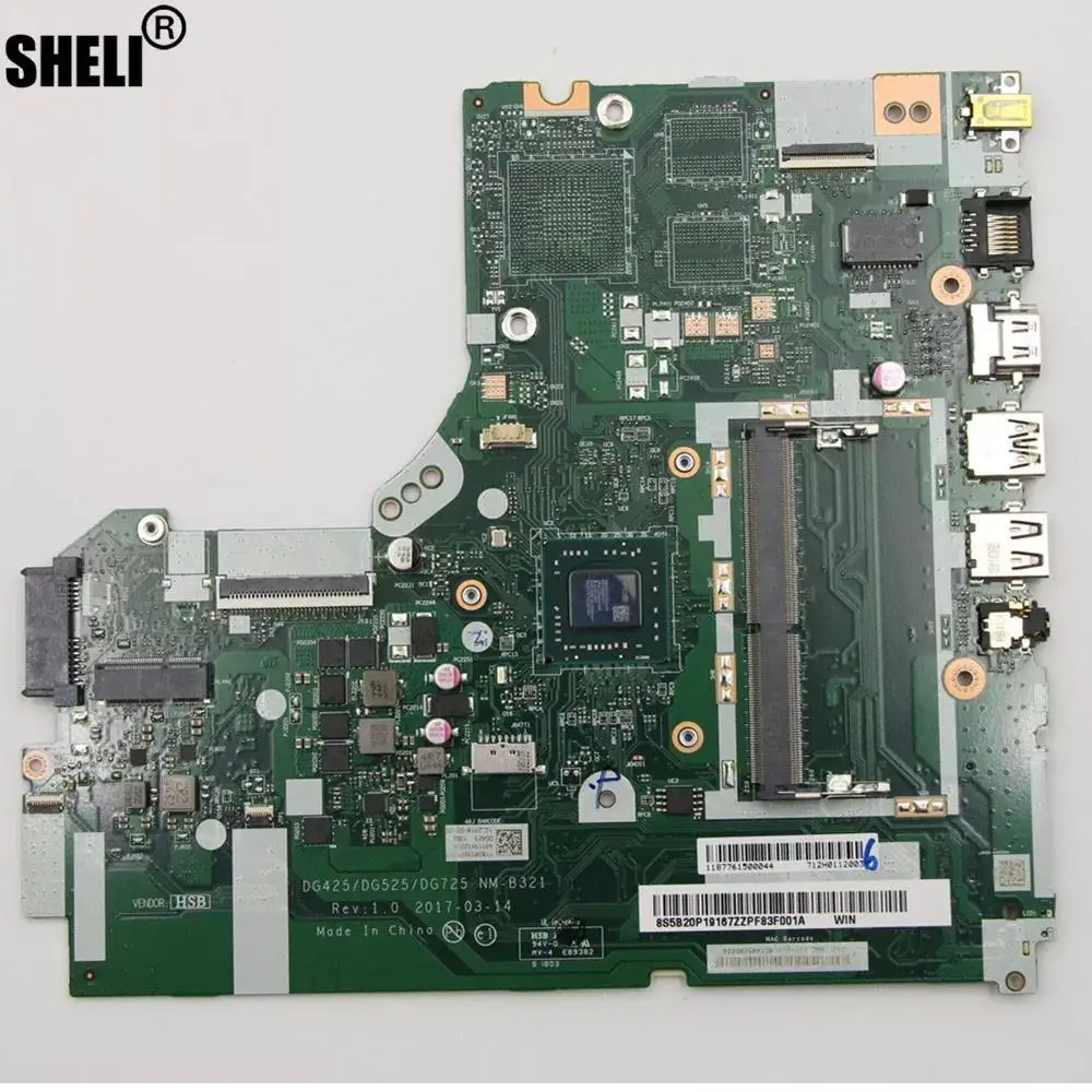 

For Lenovo NM-B321 320-14AST Laptop Motherboard CPU A4-9120 DDR4 PN: 5B20P19167 100% tested ok