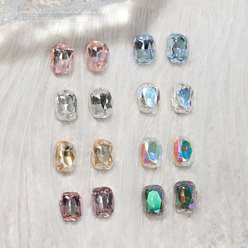 

6x8mm Pigeonegg Shaped Nail Art Rhinestone Pointed Bottom Flash High Quality Crystal Stone Fingernail DIY Decoration Accessories