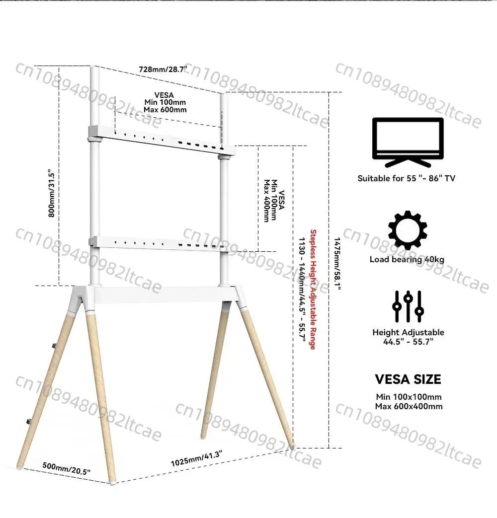 Мольберт под телевизор в современном стиле 45–65 дюймов светодиодный ЖК-экран