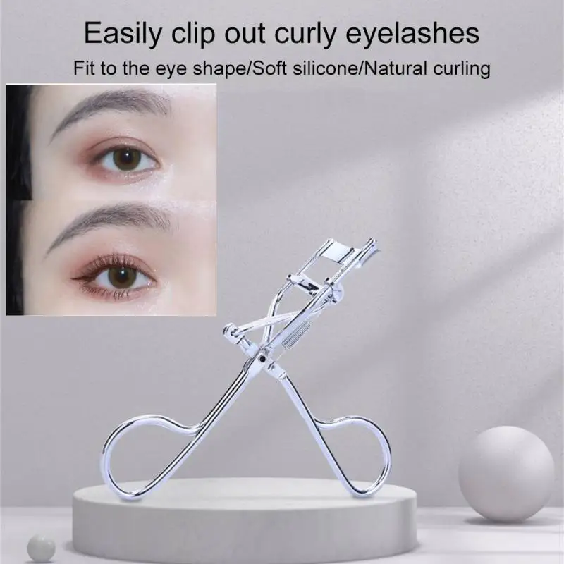 

Black Silver Eyelash Curler Stainless Steel Eyelash Cosmetic Makeup Eyelash Curler Curling Eyelashes Tool Eyelashes Aid Styling