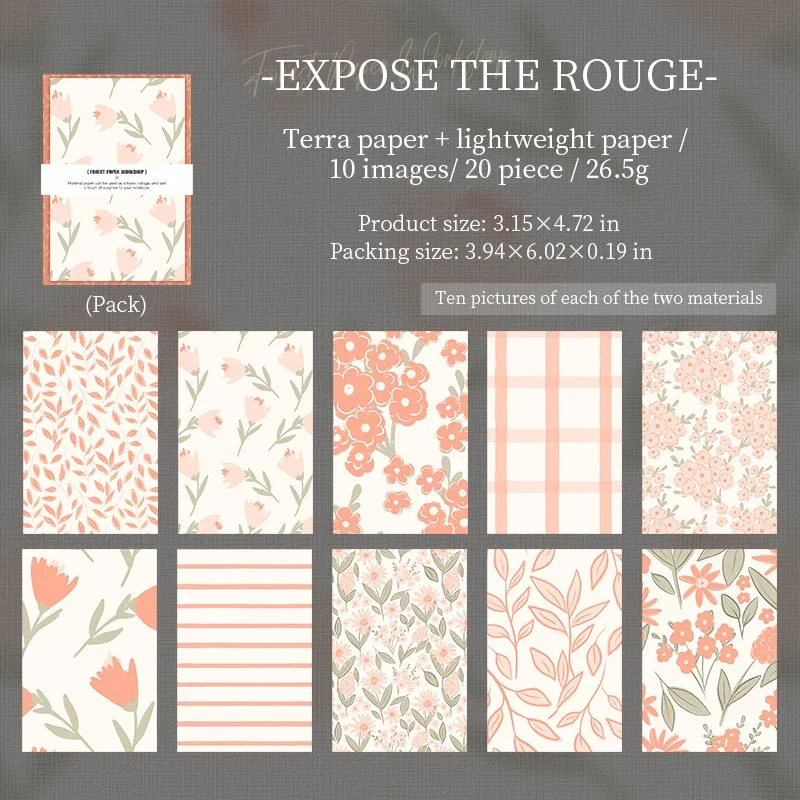 

JIANWU лесная бумага мастерская серии винтажный цветочный узор пейзажный коллаж материал бумага креативный DIY мусорный журнал канцелярские принадлежности