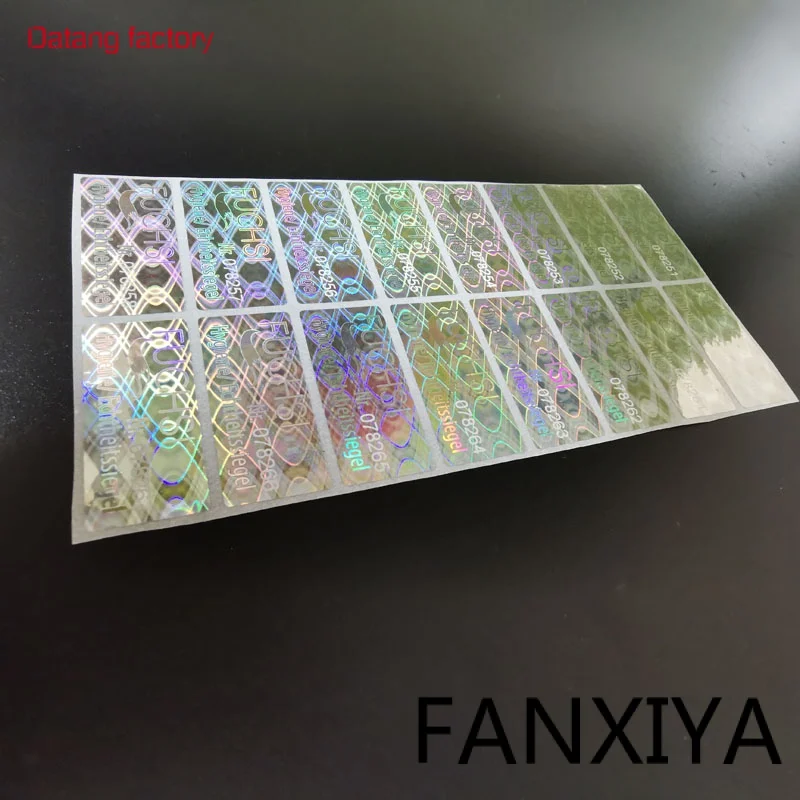 

Custom 3D Hologram Sticker Anti-Counterfeit Security Hologram Label with Serial Numbers