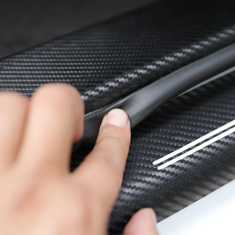 Стайлинг автомобиля наклейка на порог из углеродного волокна для BMW F10 F11 E60 E61 F01 G11