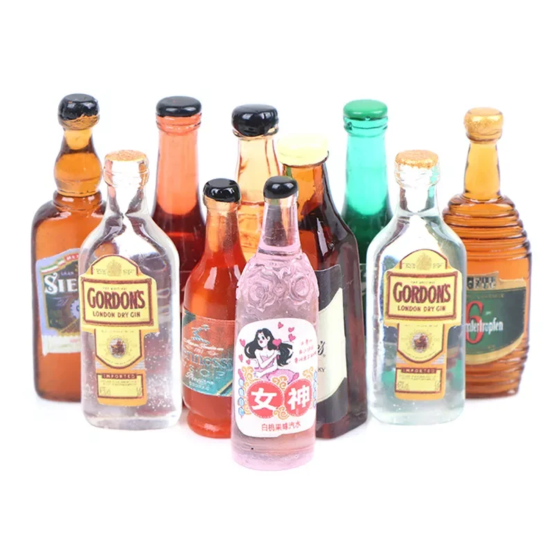 

1:12 Dollhouse Miniature Drinks Wine Model Doll Kitchen Food Accessories