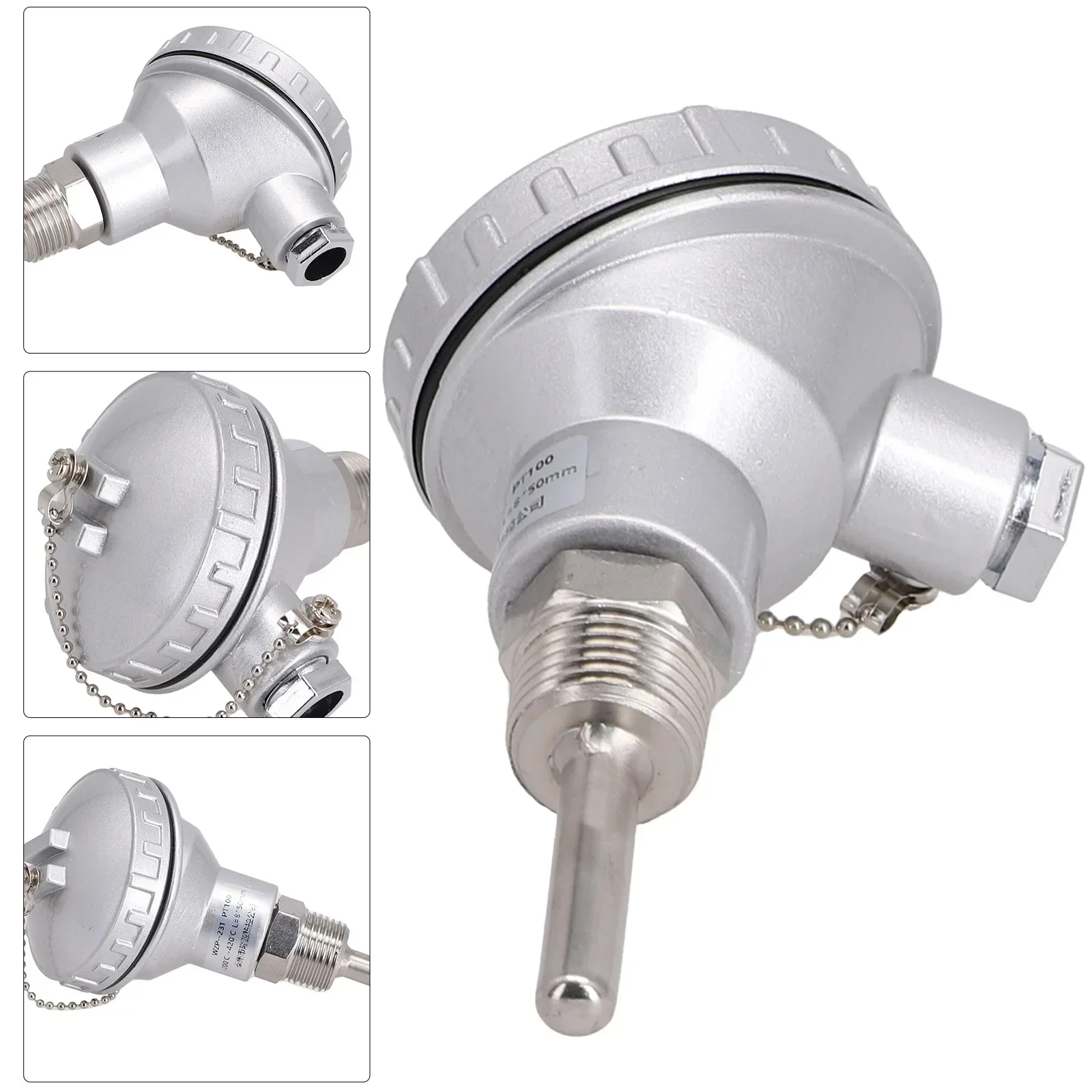 Прецизионный Температурный датчик RTD PT100 12 NPT резьба из нержавеющей стали