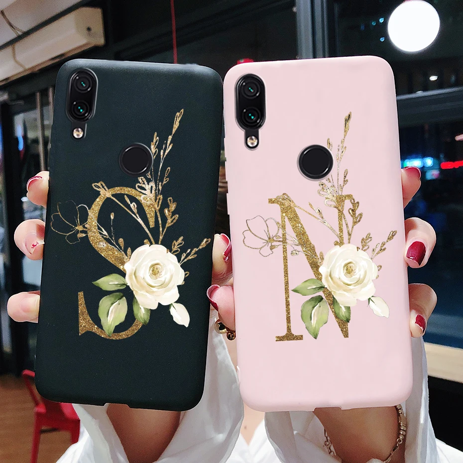 

For xiaomi Redmi Note 7 Case Silicone Cute Letters Soft Slim Cover For xiaomi Redmi Note 7 Pro Note7 Case Fundas 6.3 Phone Case