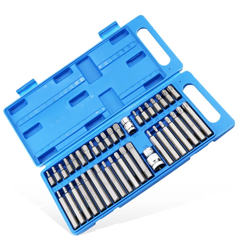 

1/2" 3/8" se encaixa 40 peças torx haste sextavada, xzn, conjunto de soquete de impacto,soquete métrico, chave de soquete tools