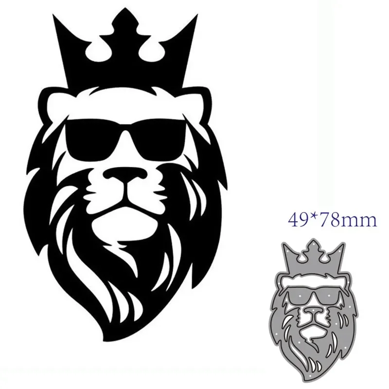 Металлические штампы для резки форма животное лев украшение скрапбук бумага