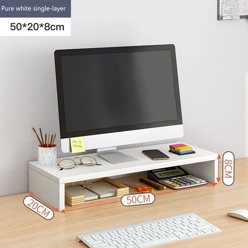 Деревянный держатель для монитора компьютера настольная подставка экрана ПК