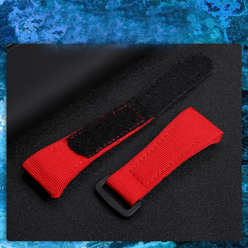 Genuine Leather strap, suitable for Richard Mille nylon strap, men's RM50/53 screwdriver, four-star or five-star screw head,25mm