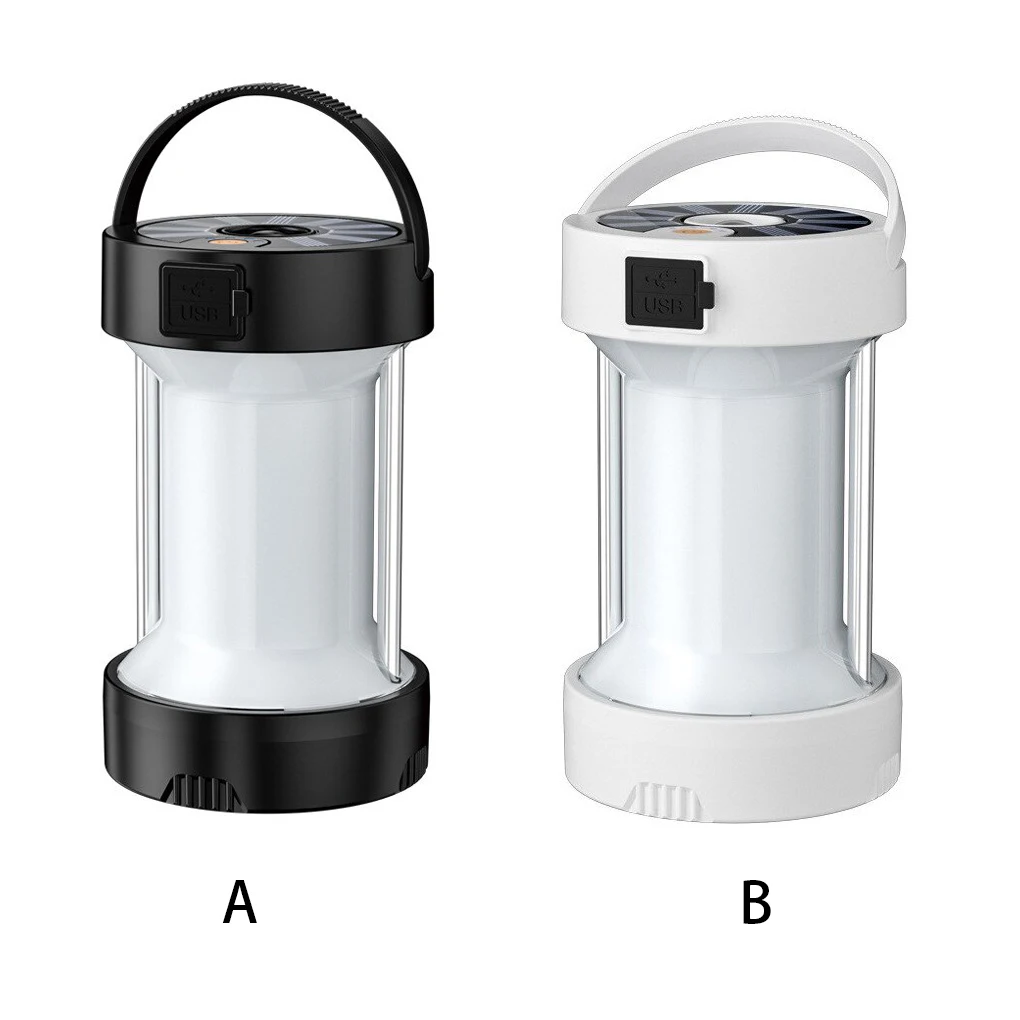 

IPX4 Waterproof Lantern Camping Light Type-C Rechargeable Courtyard Lamp Power Bank Lighting Tool Outdoor Hiking Travel White