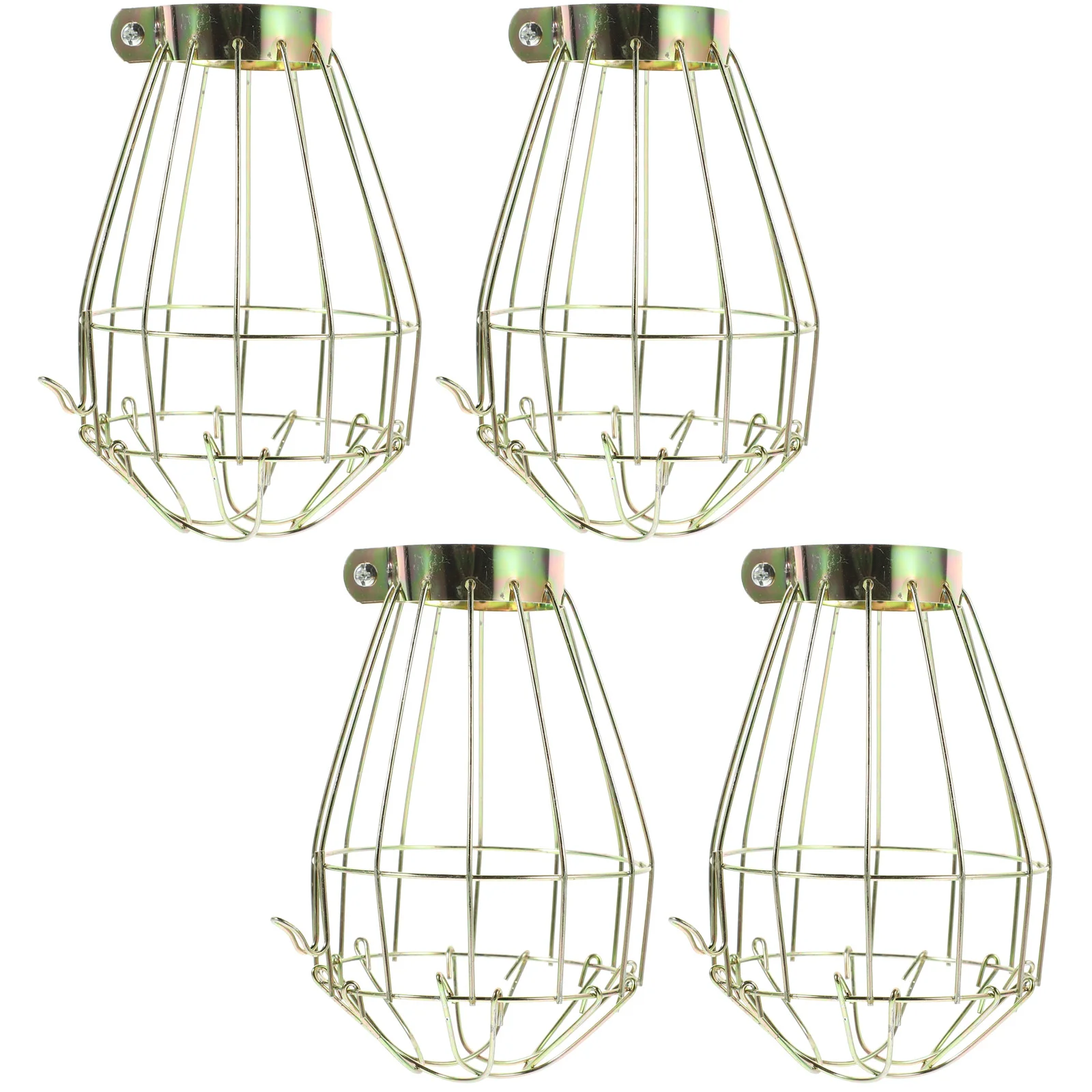 

Lamp Bulb Cage Guard Light Shade Metal Pendant Cover Industrial Vintage Ceiling Clamp Hanging Fixtures Shades Wire Fan Covers