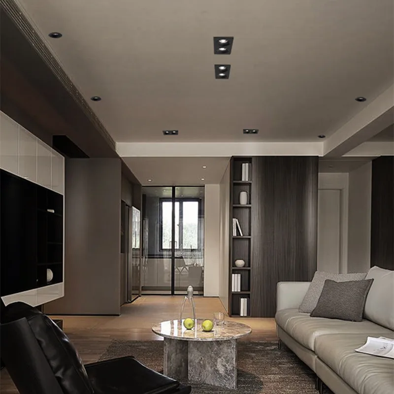 Современный простой светильник вниз встроенный темный декор бытовой