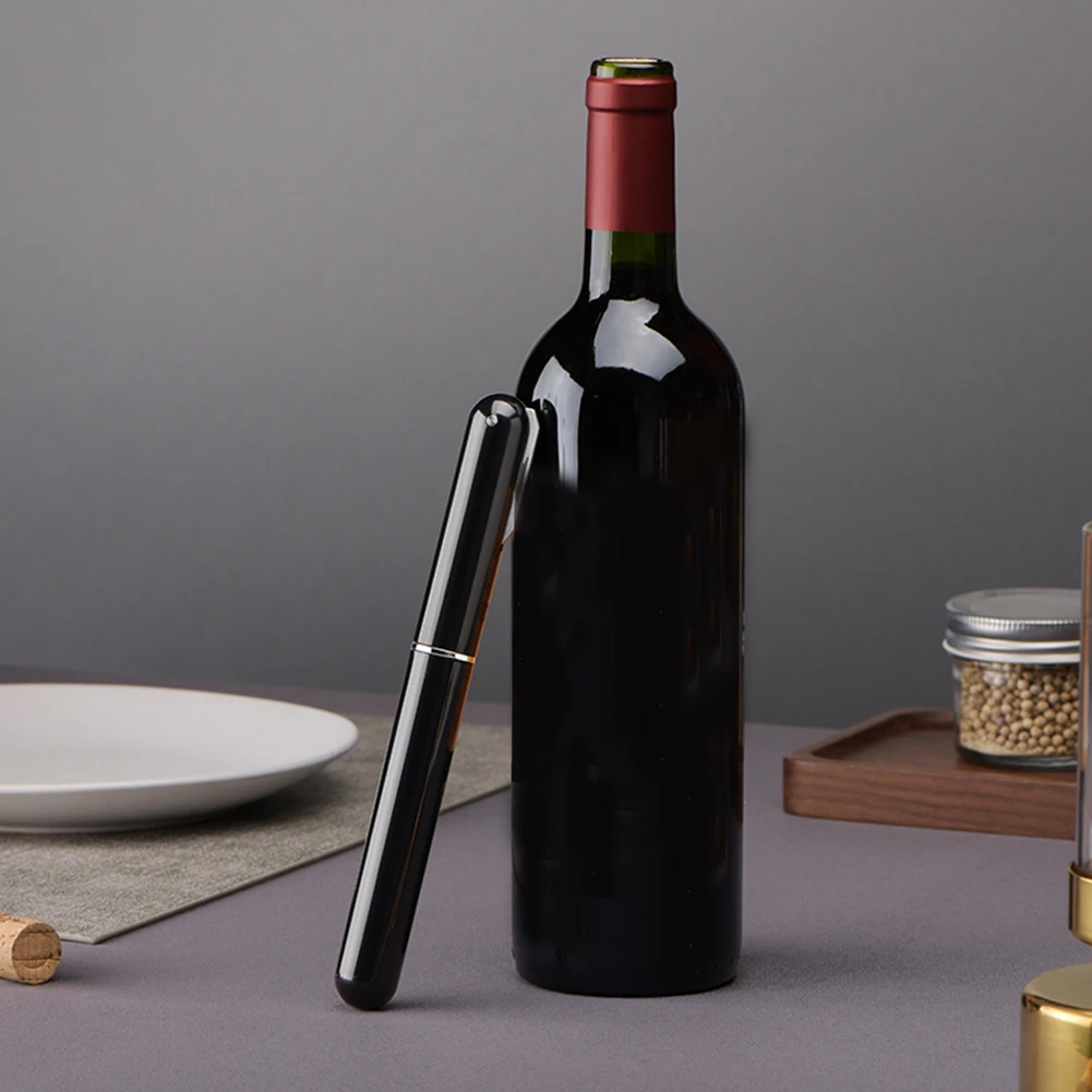 

Air Pump Wine Bottle Opener Portable Pen Shape Stainless Steel Pin Air Pressure Red Wine Corkscrew Kitchen Tools Bar Accessories