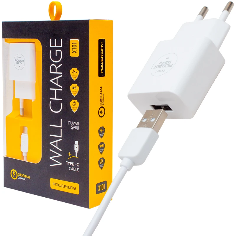 

Кабель зарядного устройства типа POWERWAY X-101 2 amp C