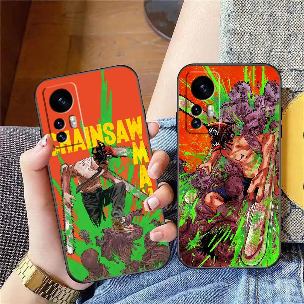 

Phone Case For Xiaomi Mi 13 12 12T 11 11T 10 9SE 9 CC9 8SE 8 6 6X 5 5S 5X Pro Tpro Lite Plus Fundas Anime Chainsaw Man Denji