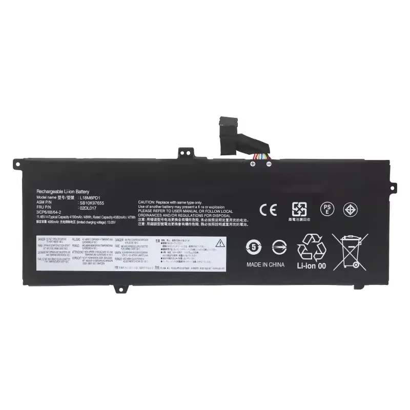 L18c6pd1 аккумулятор для ноутбука Lenovo ThinkPad l18m6pd1 x390 x395 x13 l18l6pd1 02dl017 sb10k97655 02dl018 48wh