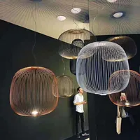 Nordic Foscarini Spokes Pendant Lamp Island Birdcage Hanging Light Italian Designer Indoor Lighting Home Decor  Fixture Lamparas
