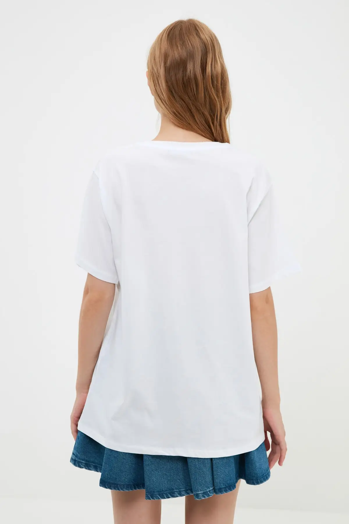 

Trendyol Printed Boyfriend Knitted T-Shirt TWOSS21TS4001