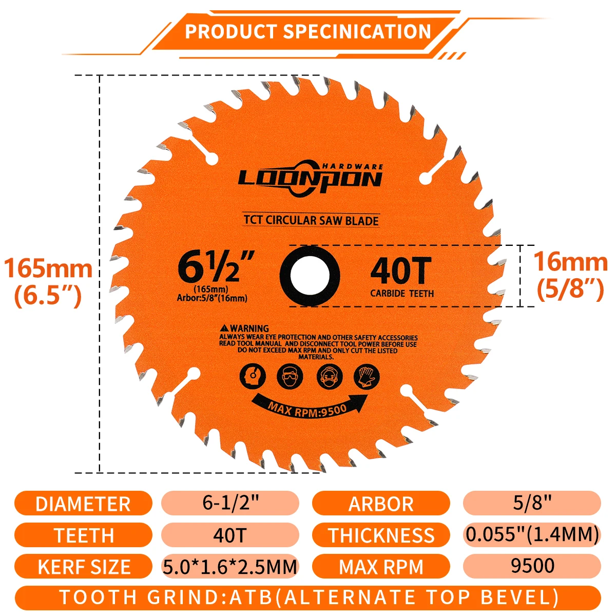 Loonpon 115/140/165/184/254mm Carbide Circular Saw Blade Cutting Disc For Wood Thin Metal Plastic Table Angle Grinder 2pcs - купить по