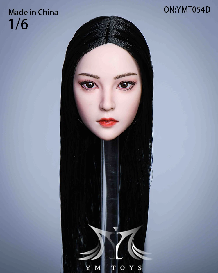 

YMTOYS YMT050 D 1/6 пересадка волос женская ночная резьба по голове подходит для женского тела 12 дюймов PHTBL для коллекции вееров