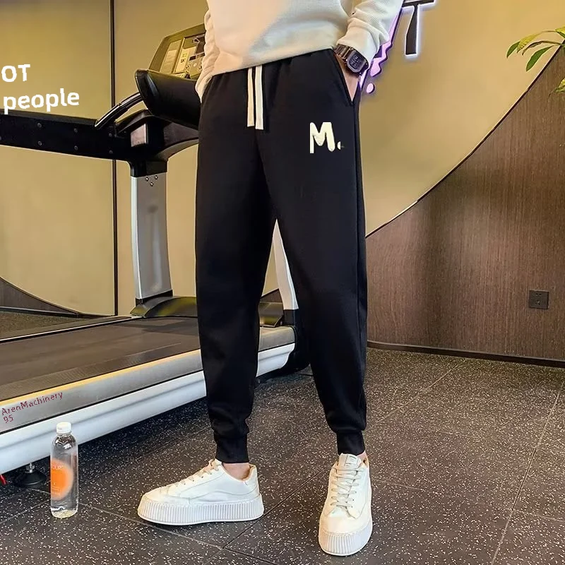 Весна 2023 новые мужские спортивные штаны повседневные брюки свободного кроя на