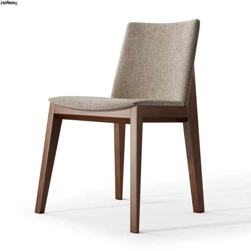 

Nordic Minimalist Dining Chair Home Livingroom Furniture Solid Wood Restaurant Hotel Bevel Chair Fashion Study Backchair