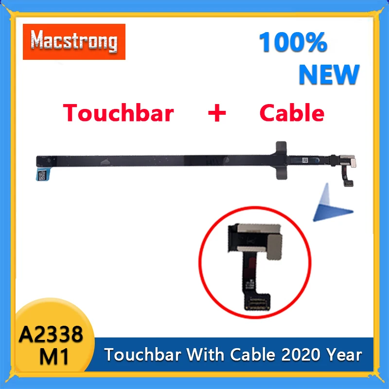 Original A2338 Touchbar 2022 Ano para Macbook Pro Retina m1 13 A2338 Barra de Toque com Substituição do Cabo Novo Cabos de computador e conectores