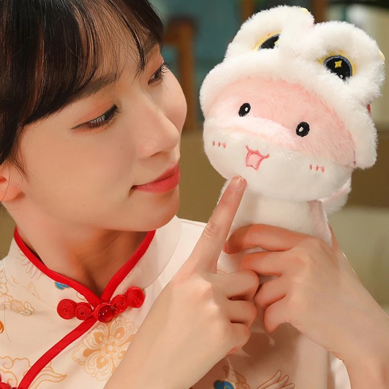 24 см плюшевая игрушка-змея комфортная кукла тряпичная кукла-змея детский подарок