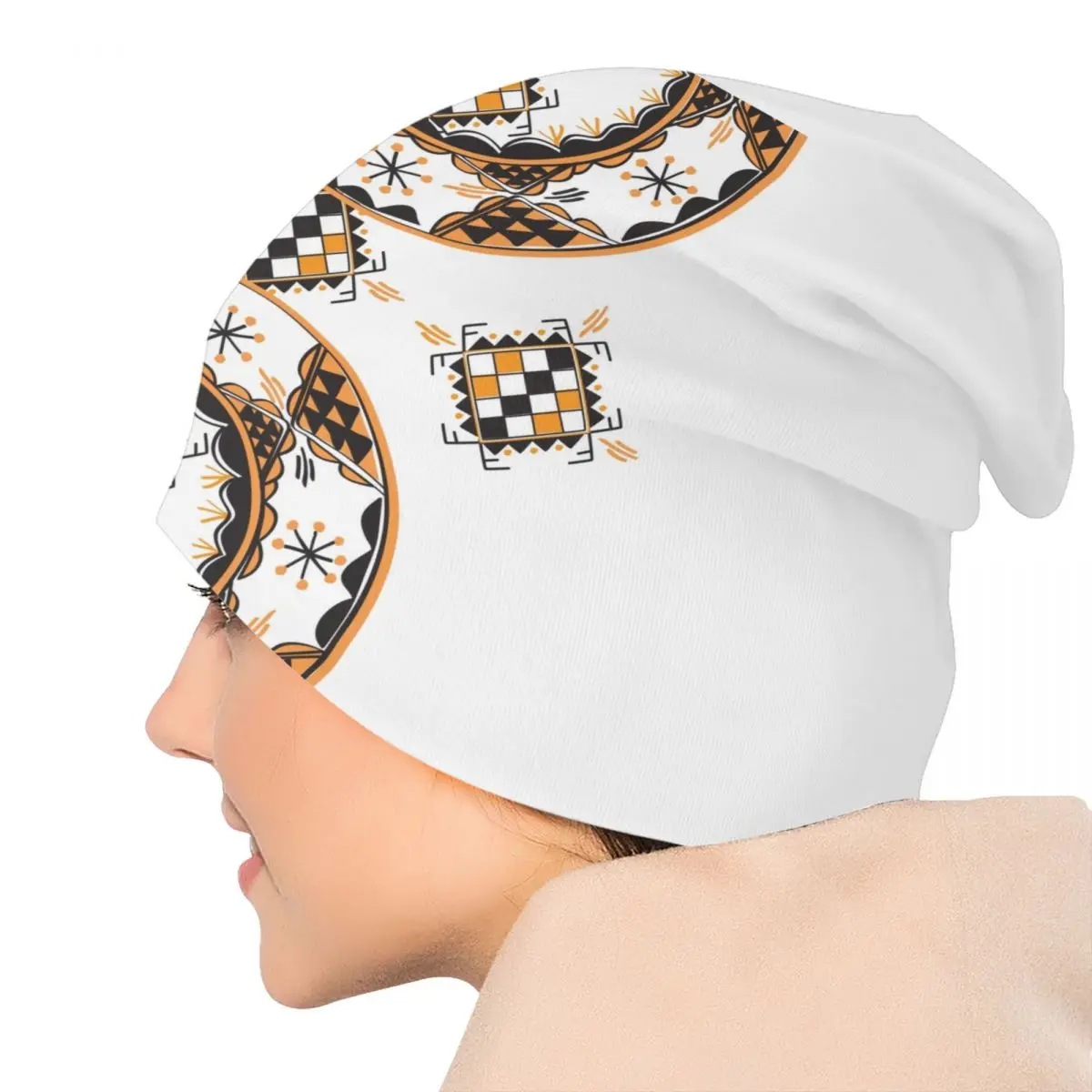 Custom Z Imazighen Skullies Beanies Caps Men Women Unisex Winter Warm Knit Hat Adult Kabyle Berber Amazigh Proud Bonnet Hats